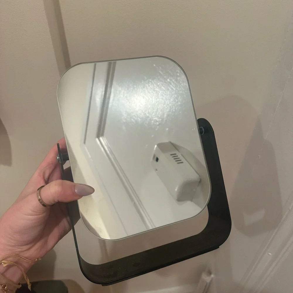 Target Black Rectangular Handheld Mirror‎